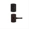 Delaney Hardware Italian Collection Visconti Single Cylinder Black Door Handleset with Artino Interior 374004AR - alternate 3